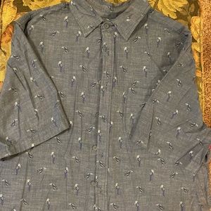 Parrot button down